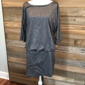 Grey sparkle dress
